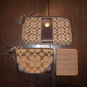 Bundle of 3 authentic COACH signature items